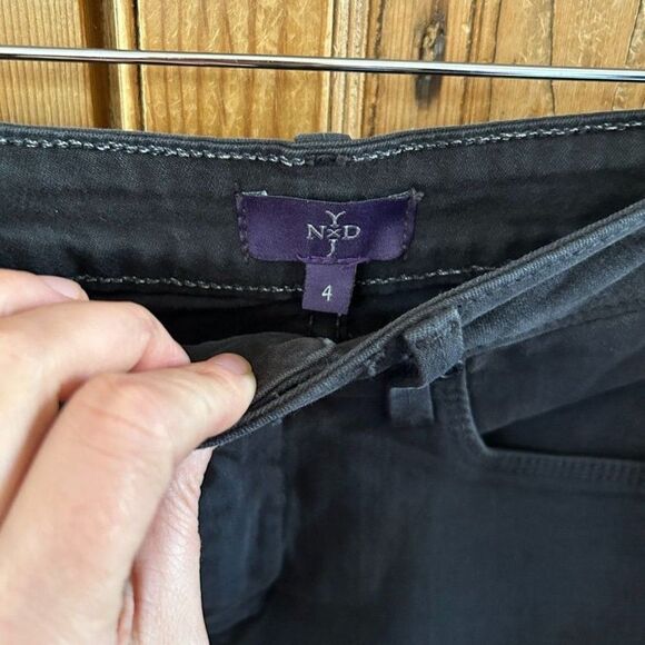 NYDJ Not Your Daughters Jeans 4 Black Jeans Straight Leg Lift Tuck Technology - Picture 5 of 12